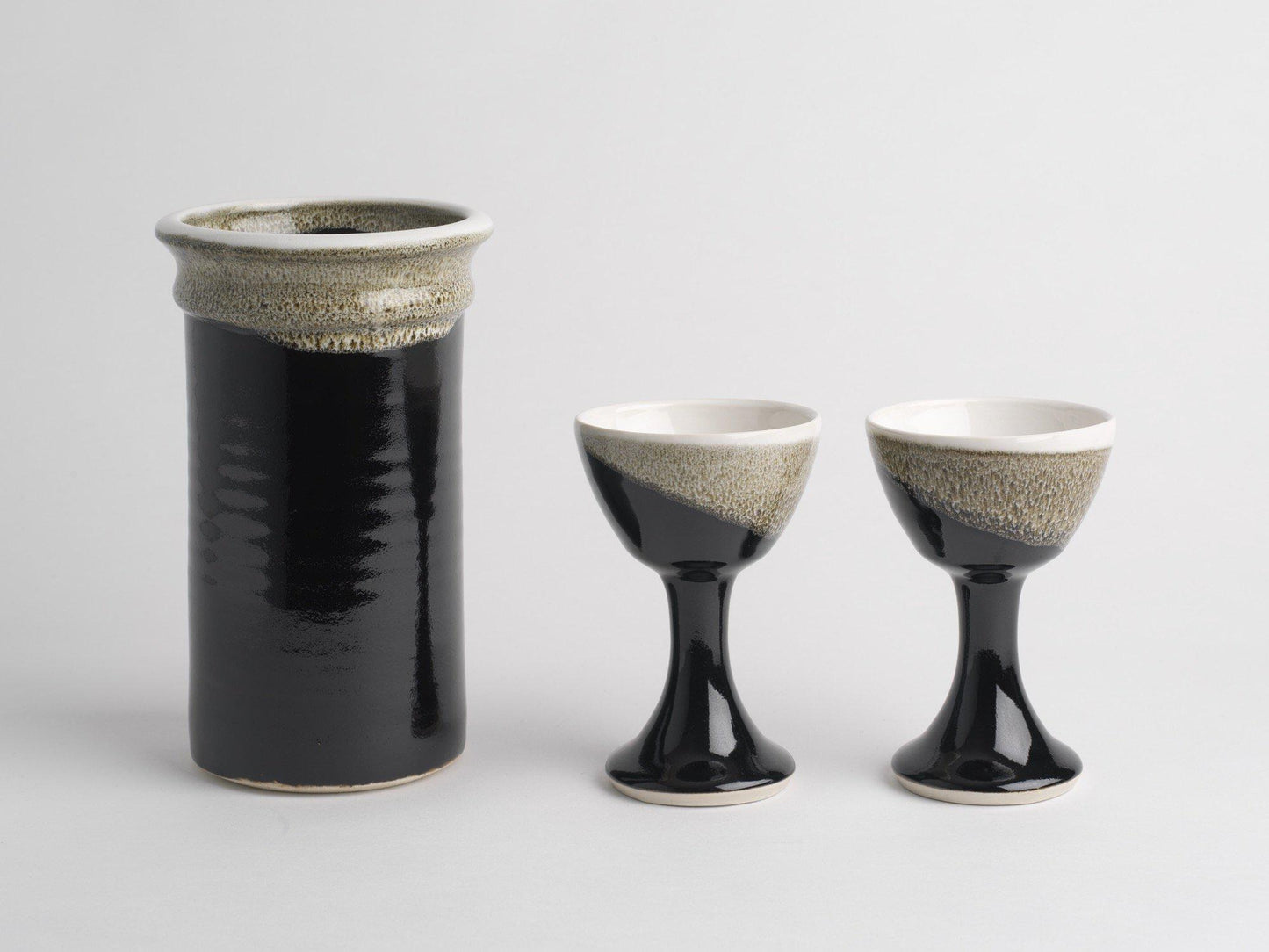 Wine Cooler & Set of Goblets (103C1050X2), Louis Mulcahy Pottery