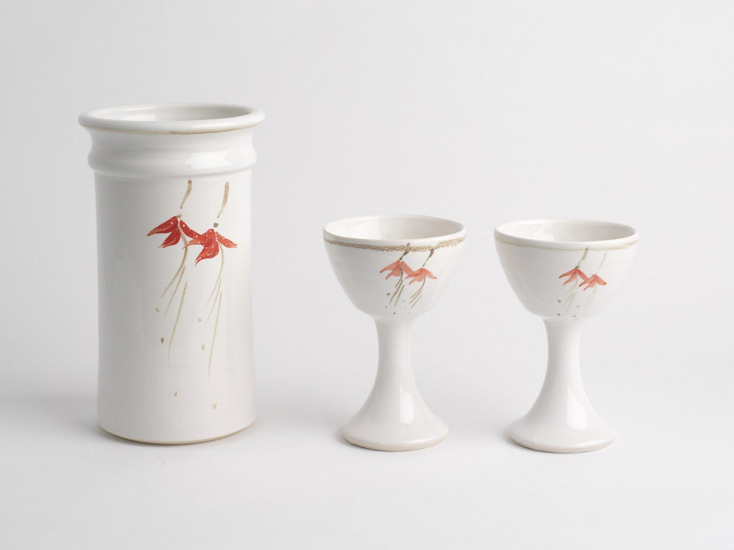 Wine Cooler & Set of Goblets (103C1050X2), Louis Mulcahy Pottery
