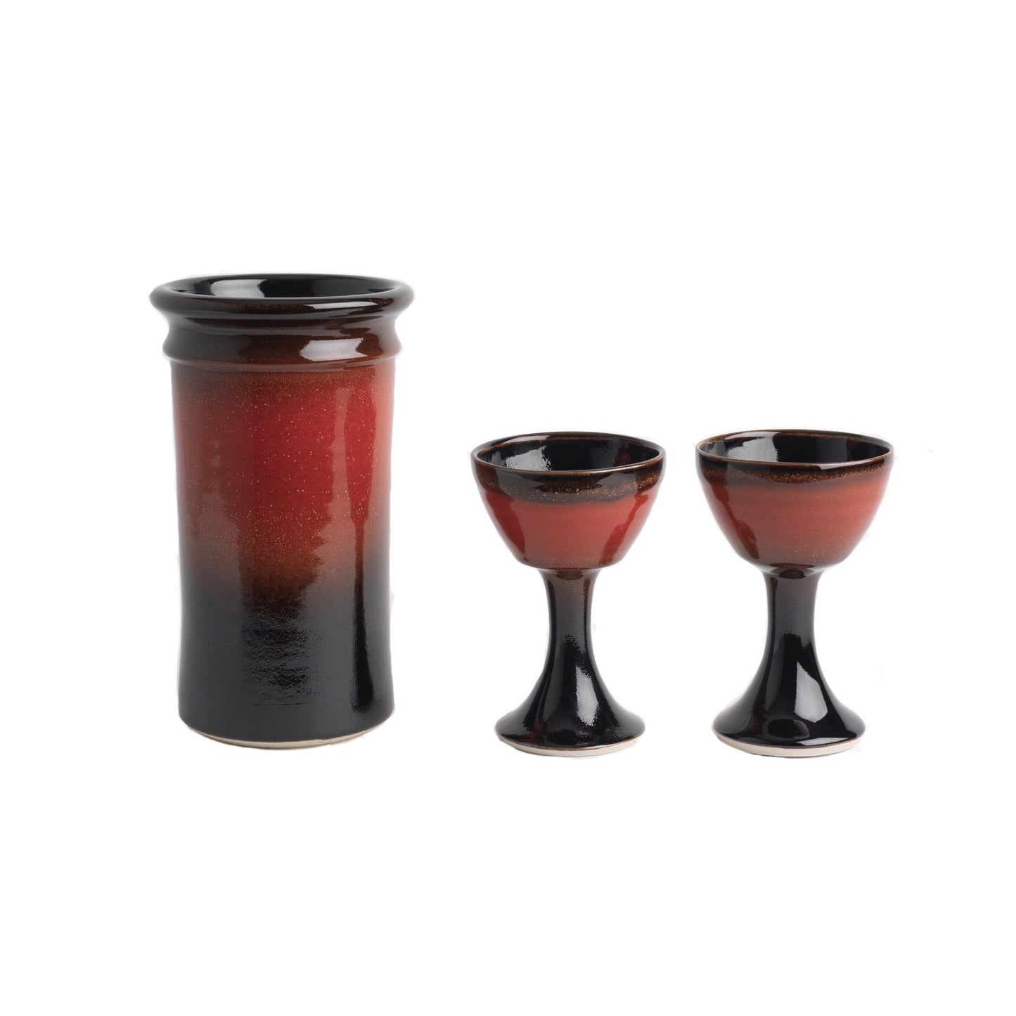 Wine Cooler & Set of Goblets (103C1050X2), Louis Mulcahy Pottery