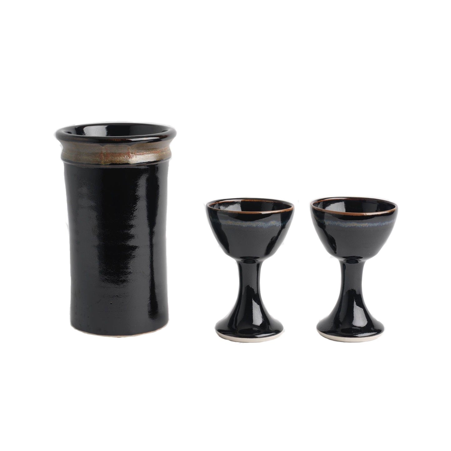 Wine Cooler & Set of Goblets (103C1050X2), Louis Mulcahy Pottery