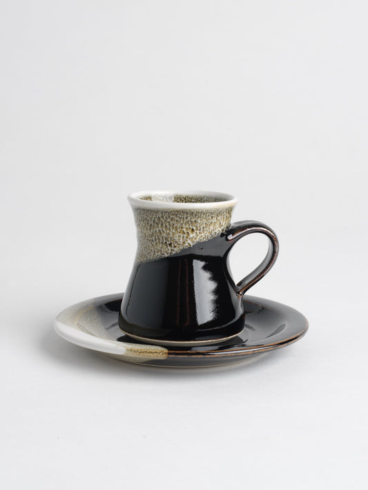 Coffee Cup & Saucer (1080), Louis Mulcahy Pottery
