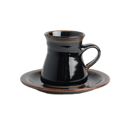 Coffee Cup & Saucer (1080), Louis Mulcahy Pottery