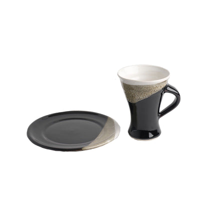 Mug and Side Plate (120F/125E), Louis Mulcahy Pottery