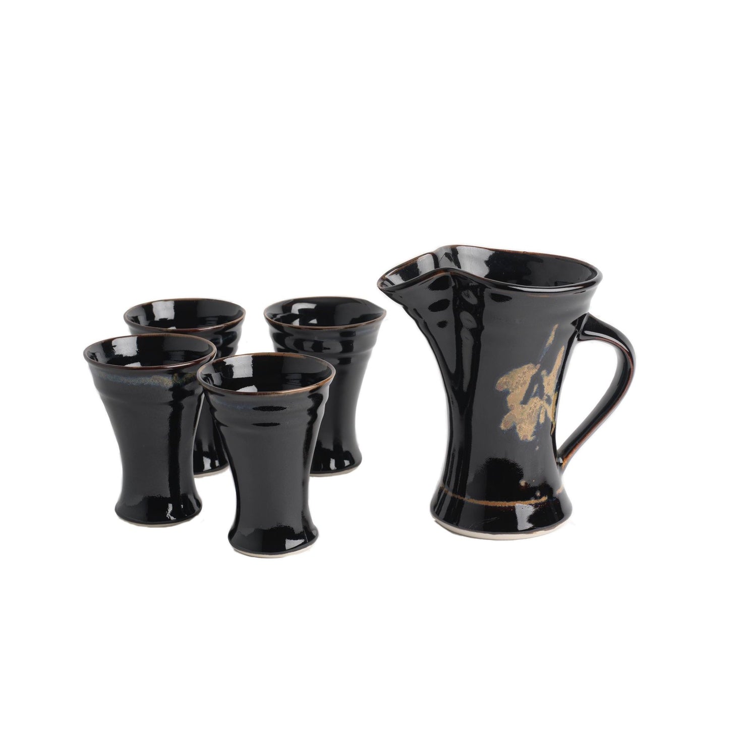 Large Jug and Set of Beakers (134F102F), Louis Mulcahy Pottery
