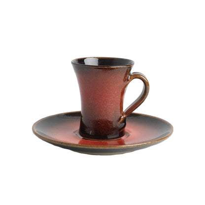 Espresso Cup & Saucer (1501), Louis Mulcahy Pottery