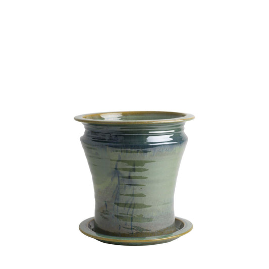 Flower Pot & Plate (315S), Louis Mulcahy Pottery