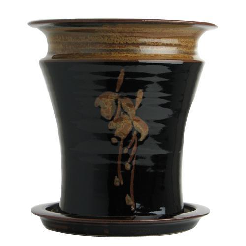 Flower Pot & Plate (315S), Louis Mulcahy Pottery
