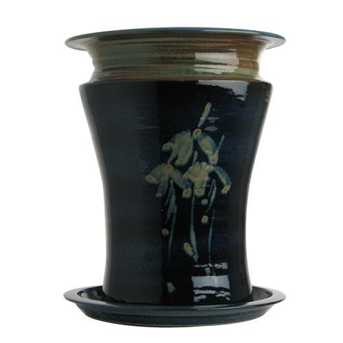 Flower Pot & Plate (316S), Louis Mulcahy Pottery