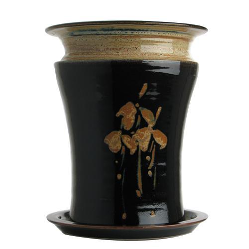 Flower Pot & Plate (316S), Louis Mulcahy Pottery