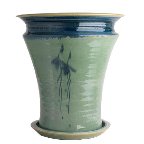 Flower Pot & Plate (317S), Louis Mulcahy Pottery