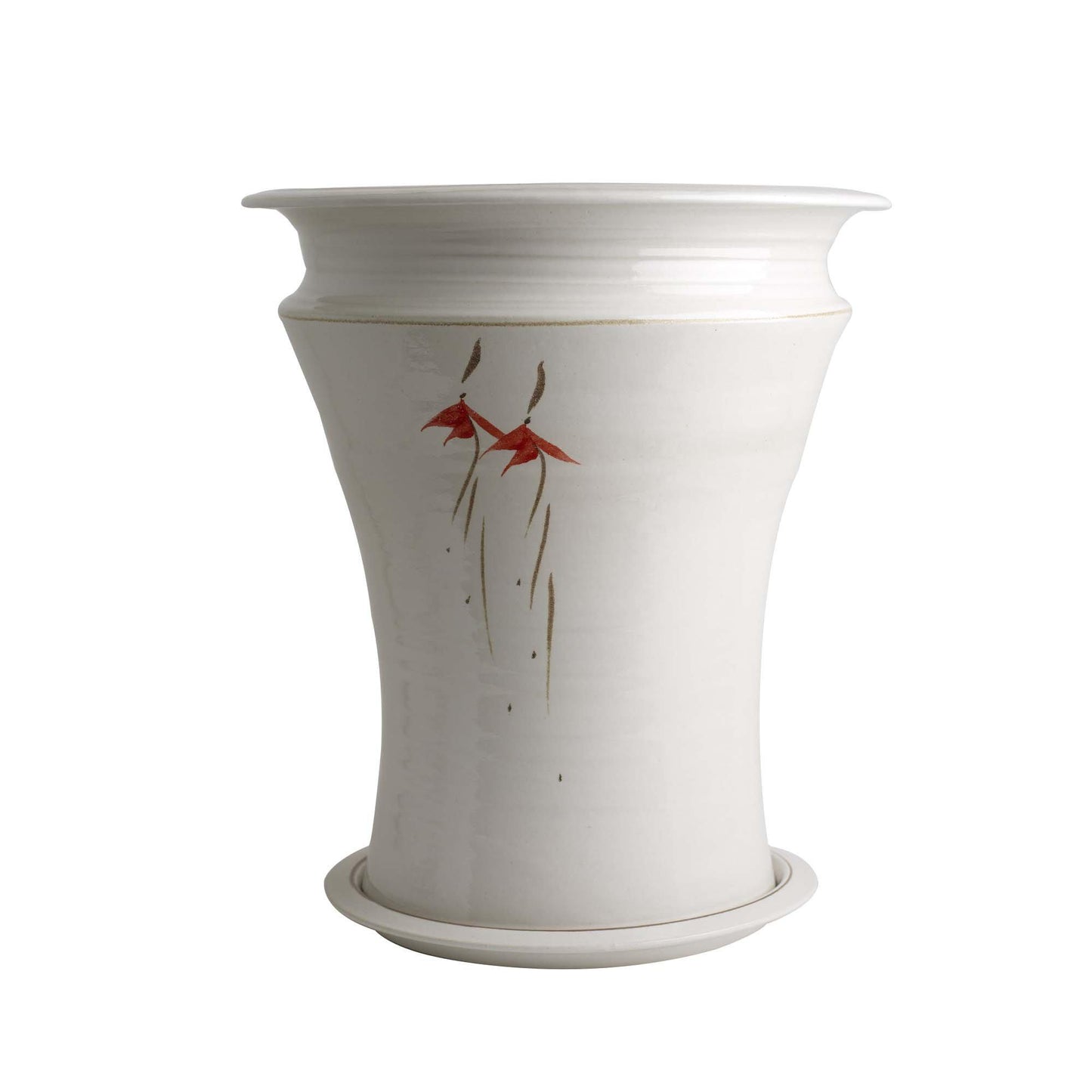 Flower Pot & Plate (317S), Louis Mulcahy Pottery