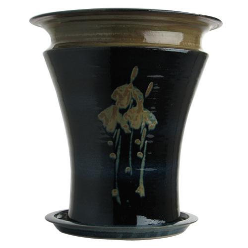 Flower Pot & Plate (317S), Louis Mulcahy Pottery