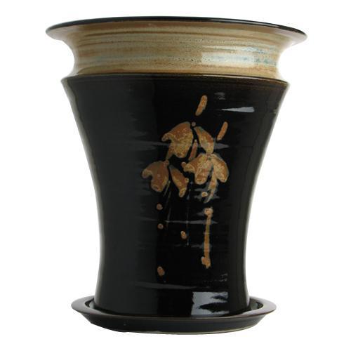 Flower Pot & Plate (317S), Louis Mulcahy Pottery