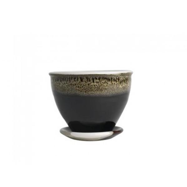 Flower Pot & Plate (322S), Louis Mulcahy Pottery