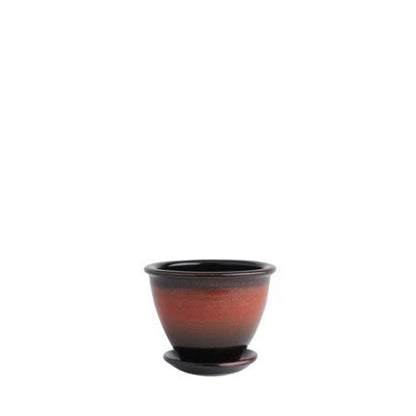 Flower Pot & Plate (322S), Louis Mulcahy Pottery