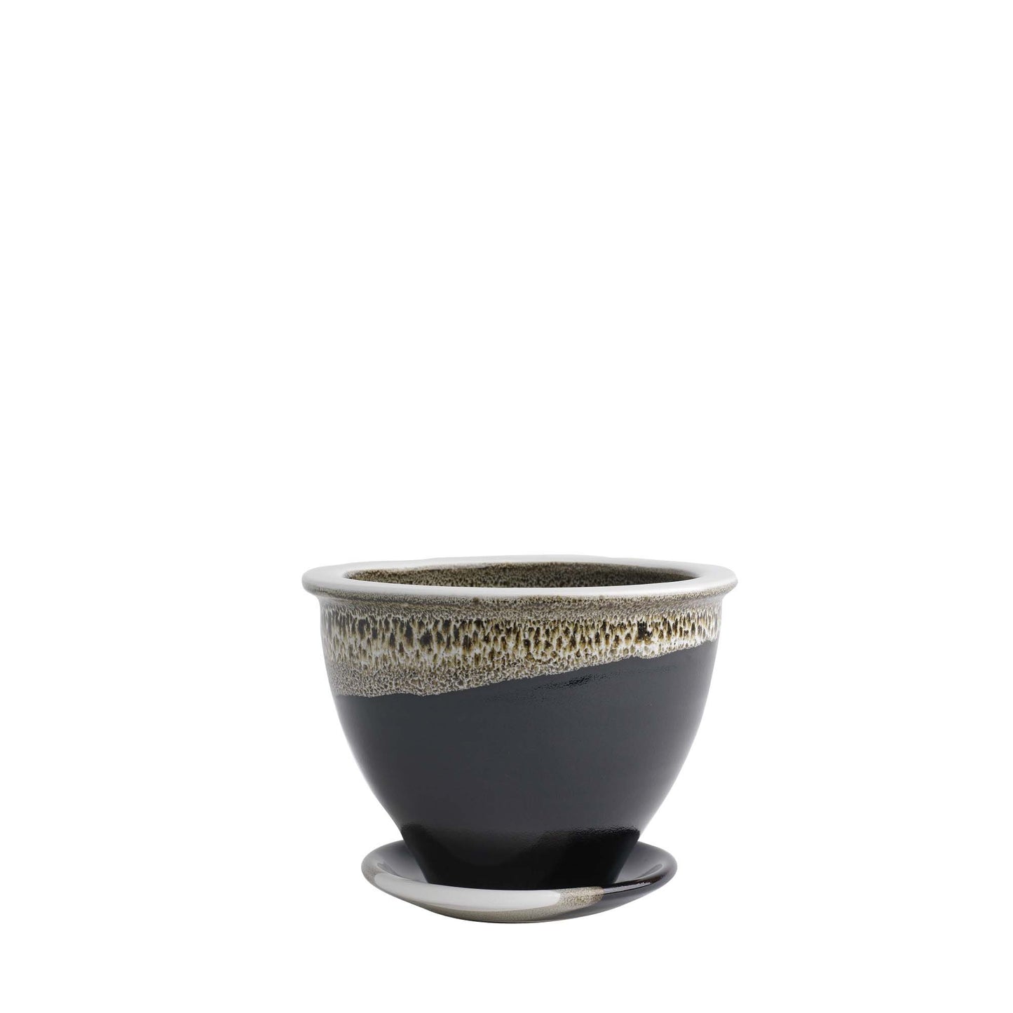 Flower Pot & Plate (323S), Louis Mulcahy Pottery