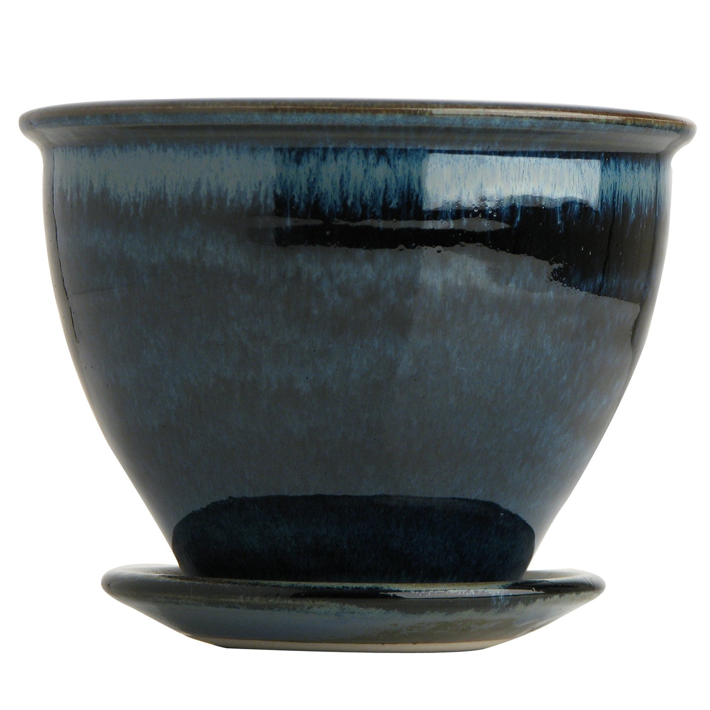 Flower Pot & Plate (323S), Louis Mulcahy Pottery