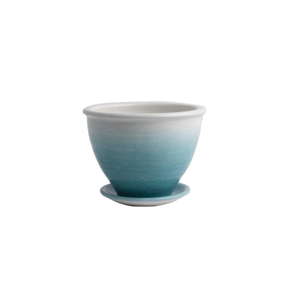 Flower Pot & Plate (322S), Louis Mulcahy Pottery