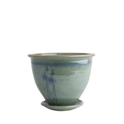 Flower Pot & Plate (324S Green)