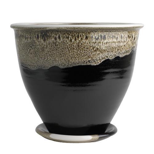 325S Flower Pot & Plate, Louis Mulcahy Pottery