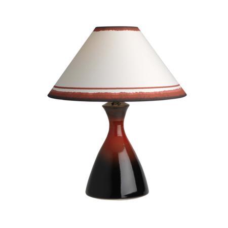 4010C16B Conical Lamp & Coolie Shade (7411 Russet)