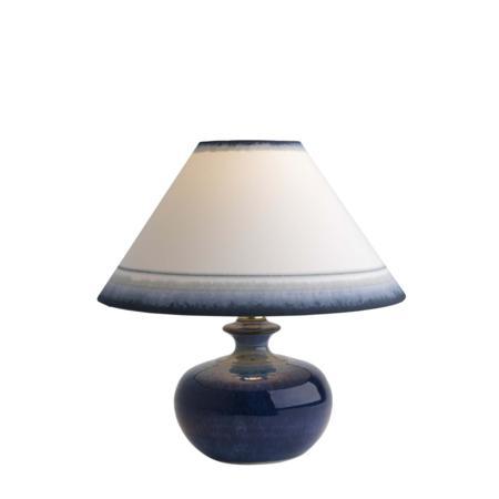 4040C12B Small Round Lamp & Coolie Shade (7427 Navy)