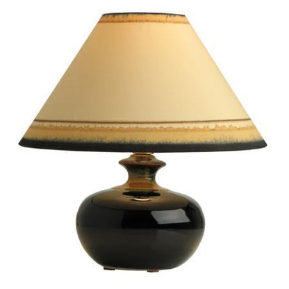 4040C12B Small Round Lamp & Coolie Shade (7427)