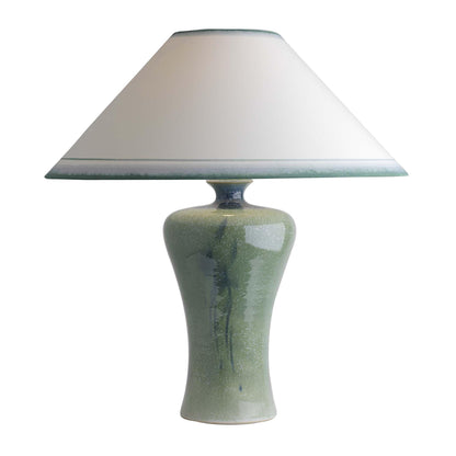 4090C20B Tall Lamp & Coolie Shade (7435 Green)