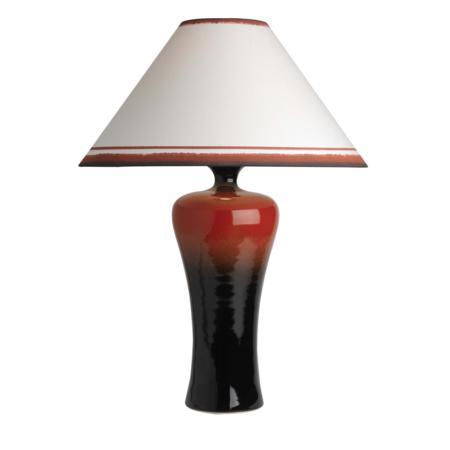4090C20B Tall Lamp & Coolie Shade (7435 Russet)