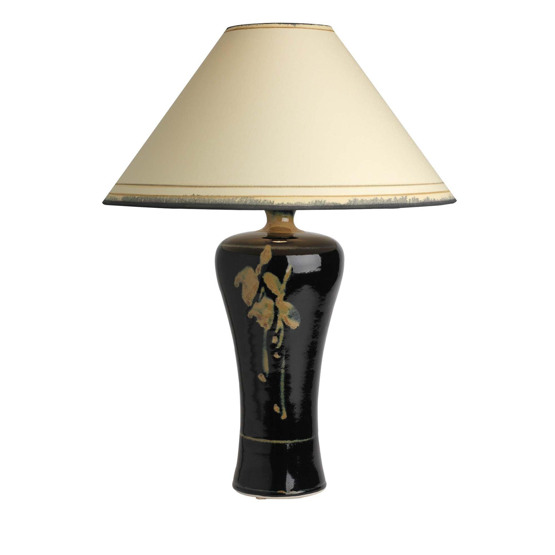 4090C20B Tall Lamp & Coolie Shade (7435 Tenmoku)
