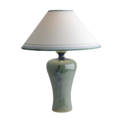 409BC18B Medium Lamp & Coolie Shade (7439 Green)