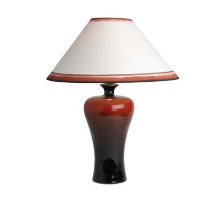 409BC18B Medium Lamp & Coolie Shade (7439), Louis Mulcahy Pottery